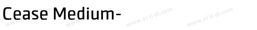 Cease Medium字体转换